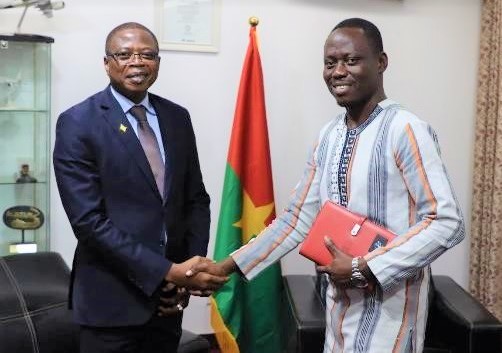 Le Commissaire Jonas GBIAN reçu par le Ministre des Transports de la Mobilité Urbaine et de la Sécurité Routière du Burkina Faso